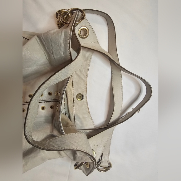 Michael Kors Cream Leather Tote Bag - Picture 8 of 10
